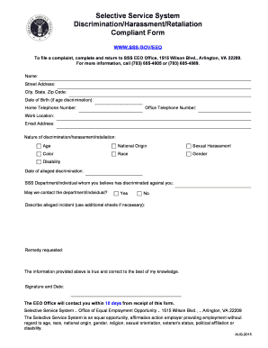 EEO Complaint Form