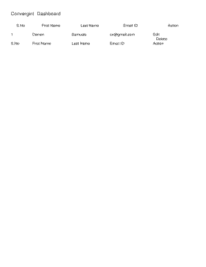 Convergint Dashboard
