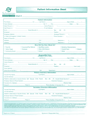 Dental Patient Information Sheet