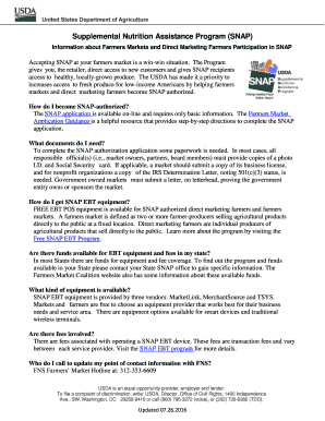 Fillable Online fns usda SNAP - USDA Food and Nutrition Service Fax ...