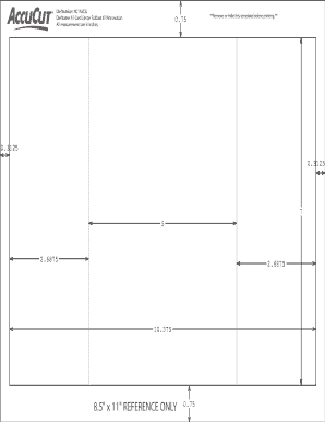 A7 Card Center Foldout Template