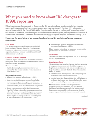 IRS Changes to 1099B Reporting