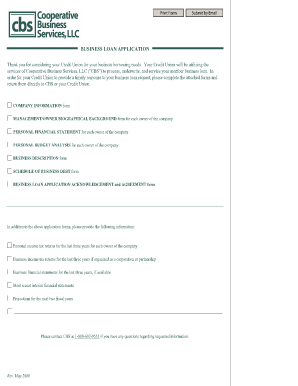 Business Loan Application Form