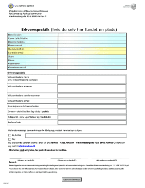 Youth Education Guidance Form for Samsø and Aarhus Municipalities