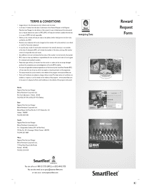 Reward Request Form