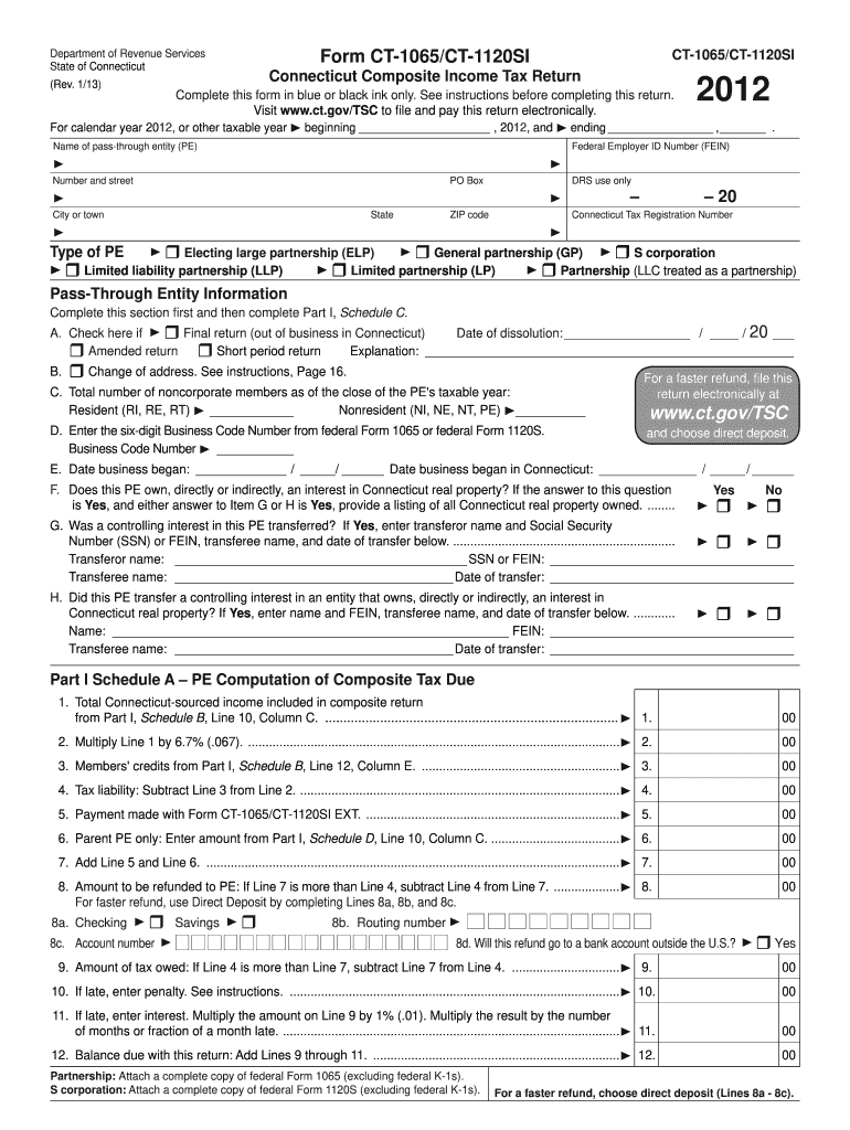 ct 1065 instructions 2023 Preview on Page 1