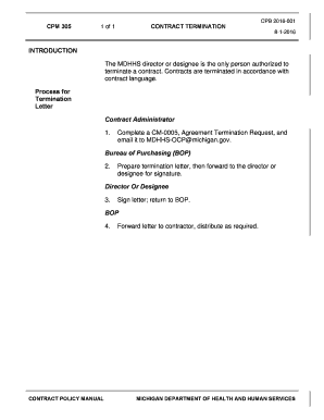 contract termination