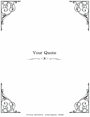 UK Quotation Form