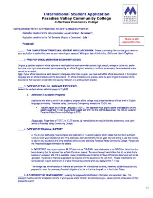 International Student Application Form