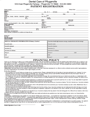 Dental Patient Registration Form