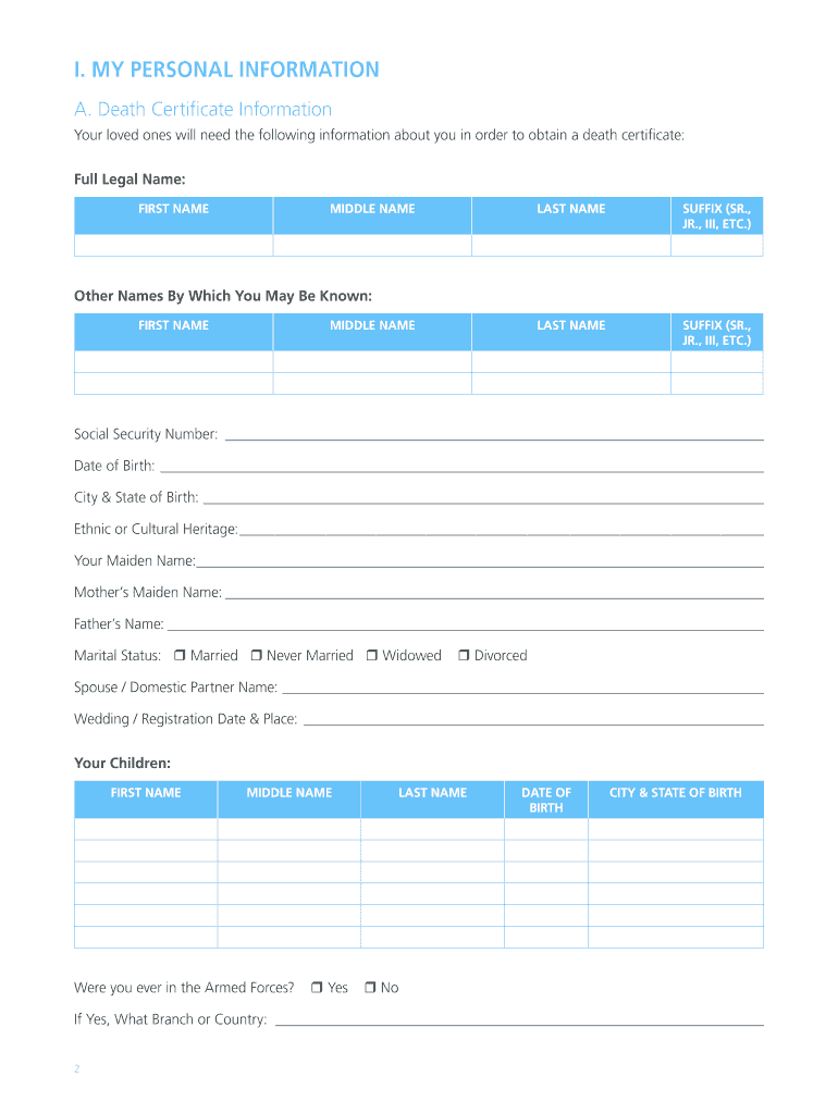 funeral planning guide Preview on Page 1