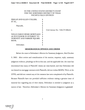 Cv university student - Case 7:04-cv-00086-K Document 58 - gpo