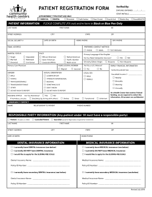 Patient Registration Form
