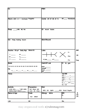 Patient Monitoring Form