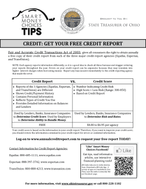 Transunion credit report sample - CREDIT: GET YOUR FREE CREDIT REPORT - tos ohio