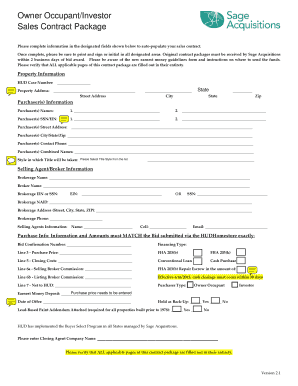 HUD-9548 Sales Contract