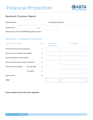 Quarterly Turnover Report