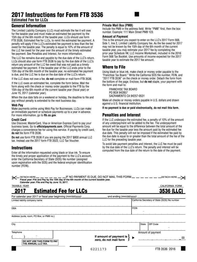 form 3536 Preview on Page 1