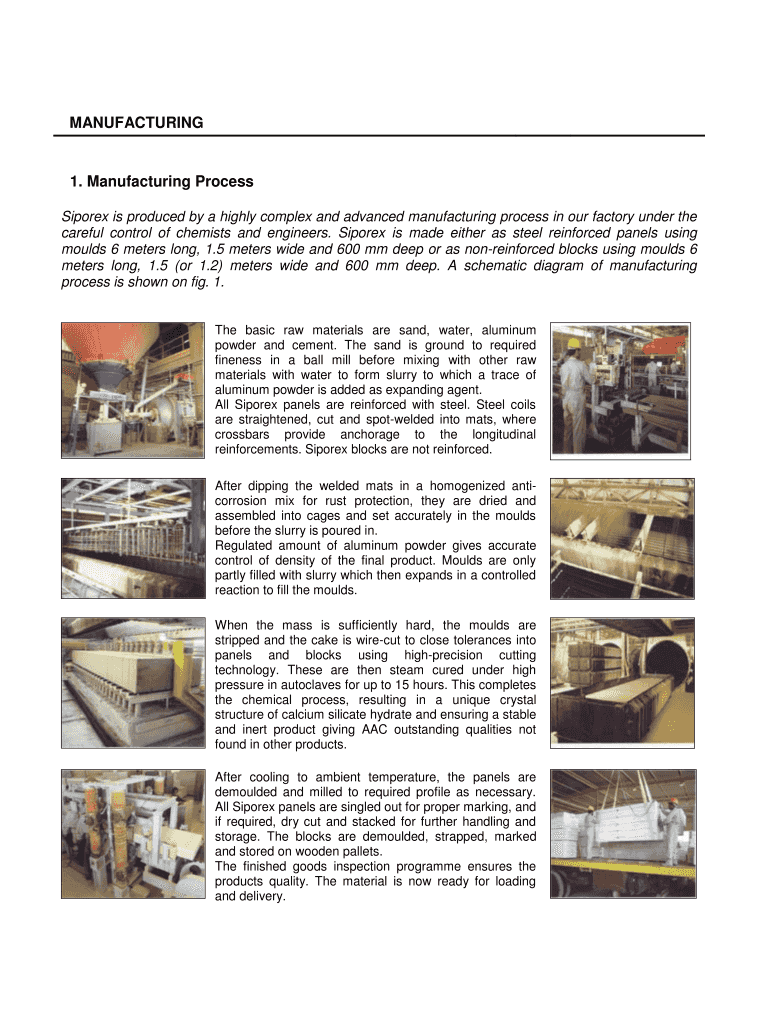 Fillable Online Manufacturing Process Fax Email Print pdfFiller