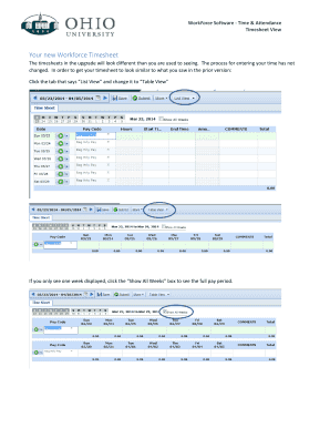 Printable time sheets - WorkForce Software - Time & Attendance - ohio