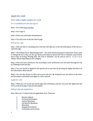 Job Application Form