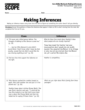 Core Skills Workout: Making Inferences