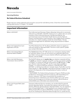 Federal Post Card Application (FPCA) Form