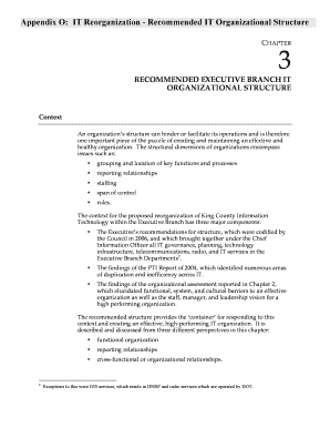 Recommended IT Organizational Structure - kingcounty