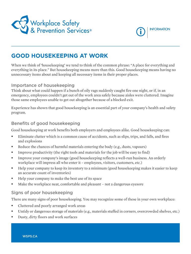 Fillable Online GOOD HOUSEKEEPING AT WORK Fax Email Print - pdfFiller