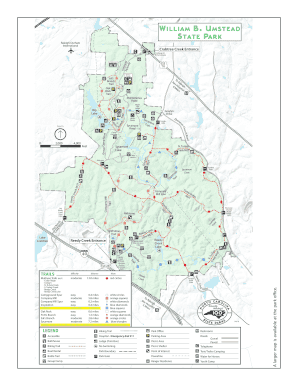 Fillable Online ncparks william umstead park map - 101125878 