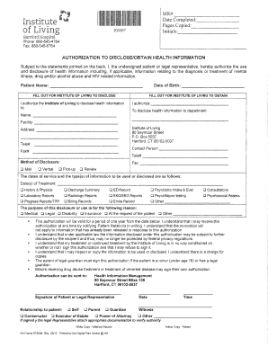 Authorization to Disclose Health Information