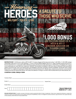 Military Police Fire Bonus Coupon