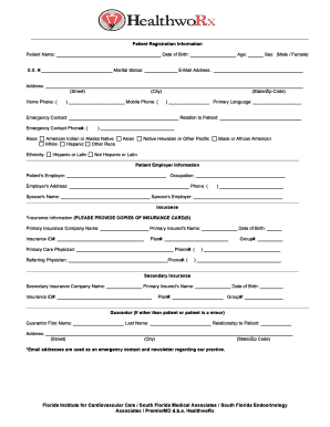 Patient Registration and Consent Form