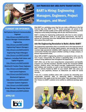 BART is Hiring: Engineering - bart