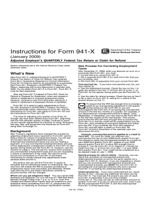 Instructions for Form 941-X