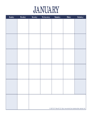 2017 calendar planner pdf - Free Printable Calendar - Printable Monthly Calendars - Vertex42