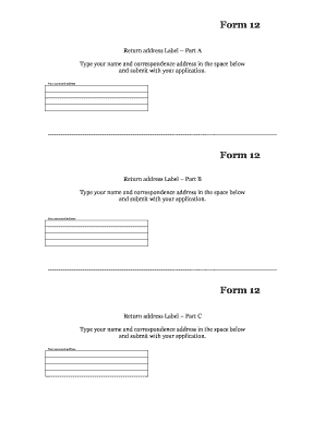 Return address example - FORM 12 Return Address Labels - jud ct