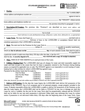Standard Residential Lease Agreement