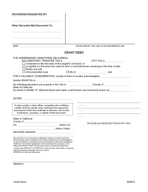 California Grant Deed
