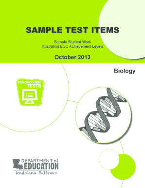 Fillable Online SAMPLE TEST ITEMS Fax Email Print - pdfFiller