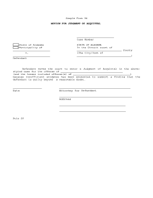 Motion for Judgment of Acquittal