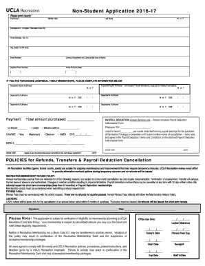 UCLA Non-Student Recreation Application