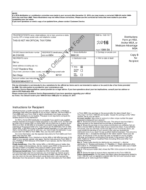 Form 1099-SA Instructions