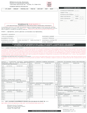 Tennessee Commercial Property Tax Form