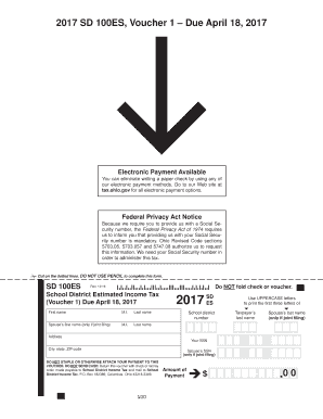 Ohio School District Estimated Income Tax Form