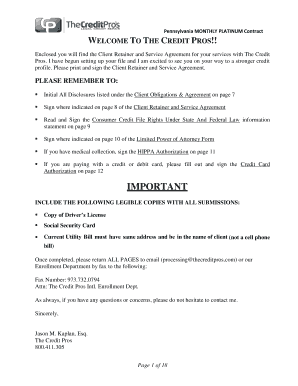 Pennsylvania Monthly Platinum Contract
