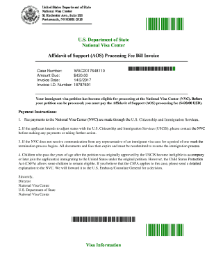 Affidavit of Support Form I-864