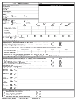 Living trust definition - Trust Fund Checklist (PDF) - epa