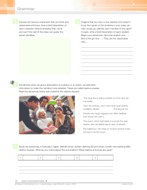 English Grammar Exercise Worksheet