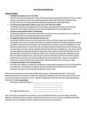 what is the purpose of an impact statement